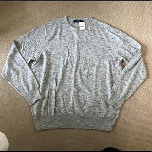 New Men’s JCrew Grey Heather Crewneck Sweater XL